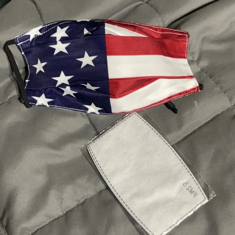 New American flag face mask